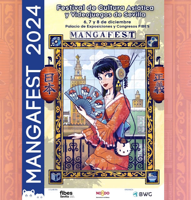 Mangafest en Fibes Sevilla 1 Del viernes 6 al domingo 8 de diciembre de 2024 en el Palacio de Exposiciones y Congresos de Sevilla (Fibes) la décima quinta edición del festival Mangafest Sevilla.