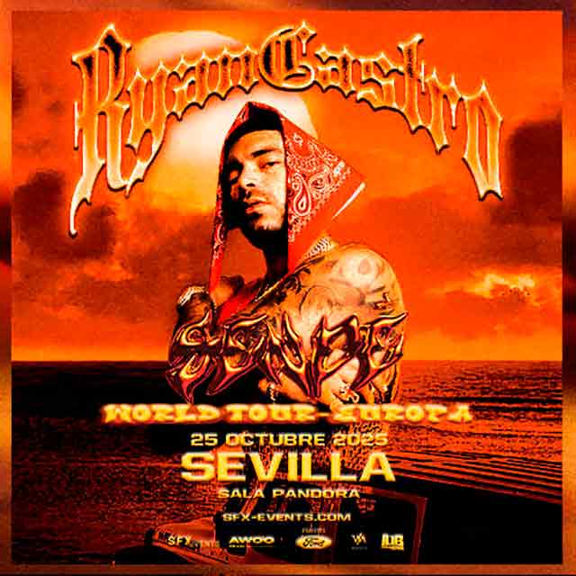 El sábado 25 de octubre de 2025 en la sala Pandora de Sevilla habrá un concierto de Ryan Castro perteneciente a la gira de presentación de su nuevo disco Sendé.