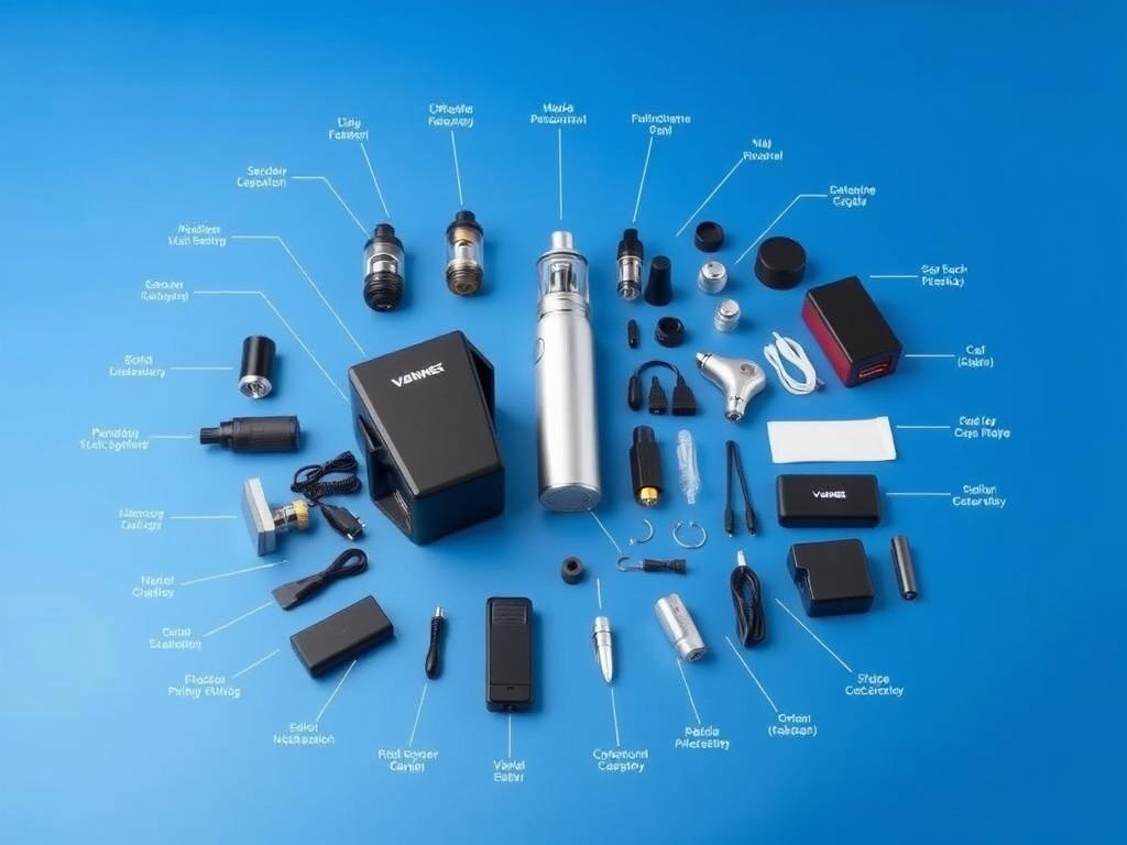 Pack de vapeo con todos sus componentes explicados Pack de vapeo con todos sus componentes explicados